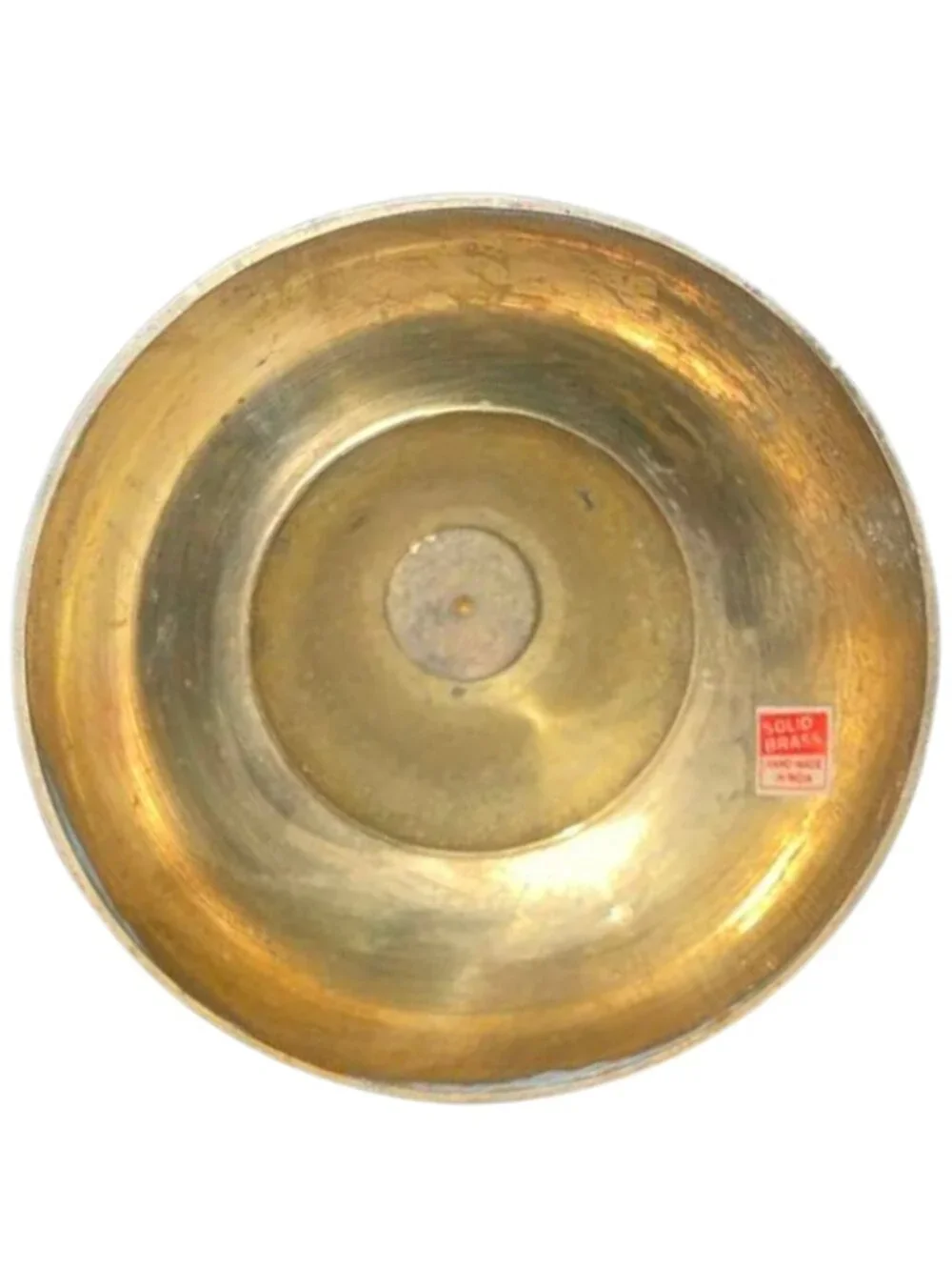 Vintage Handmade Brass Vase 9